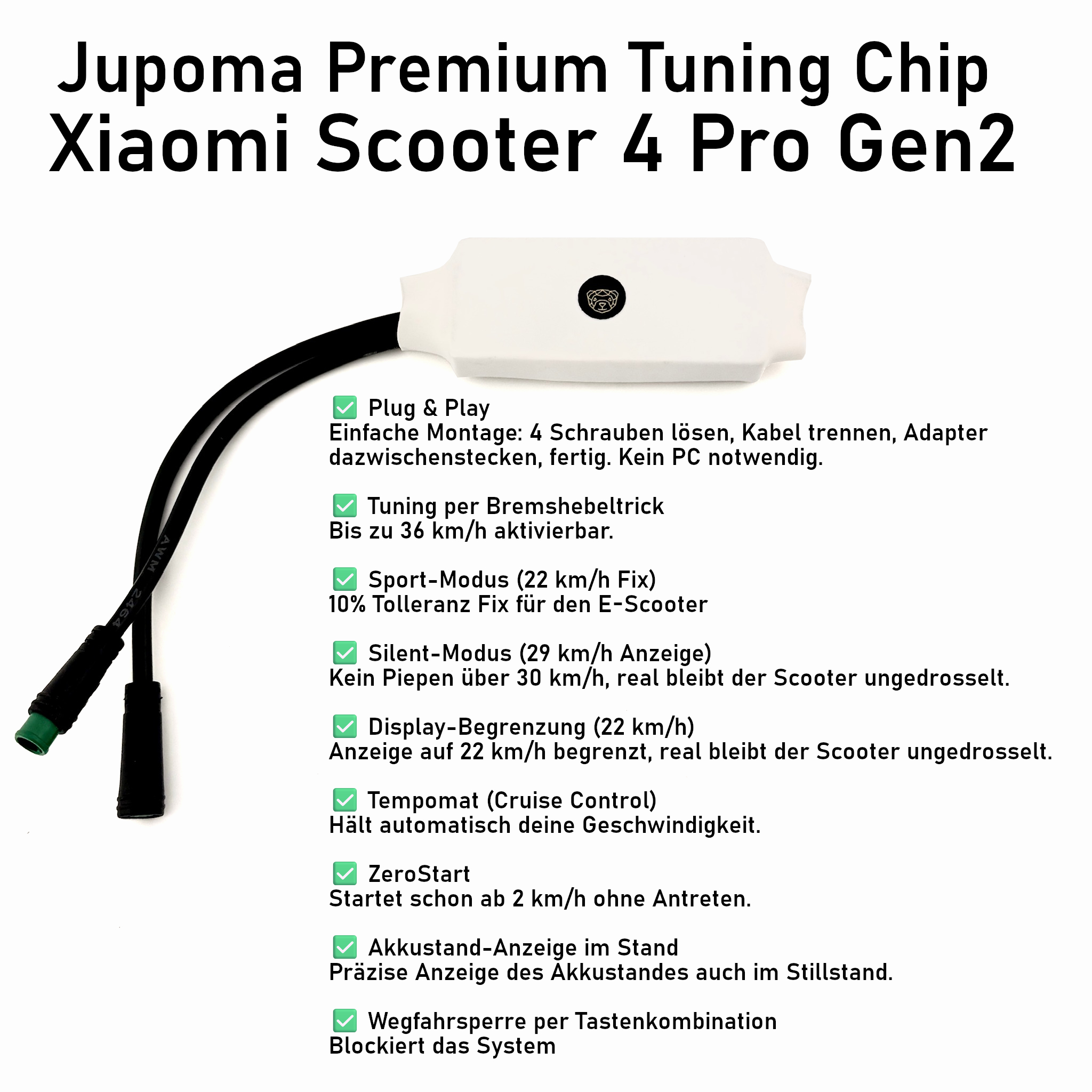 Jupoma Premium Tuning Chip für Xiaomi 4 Pro Gen2