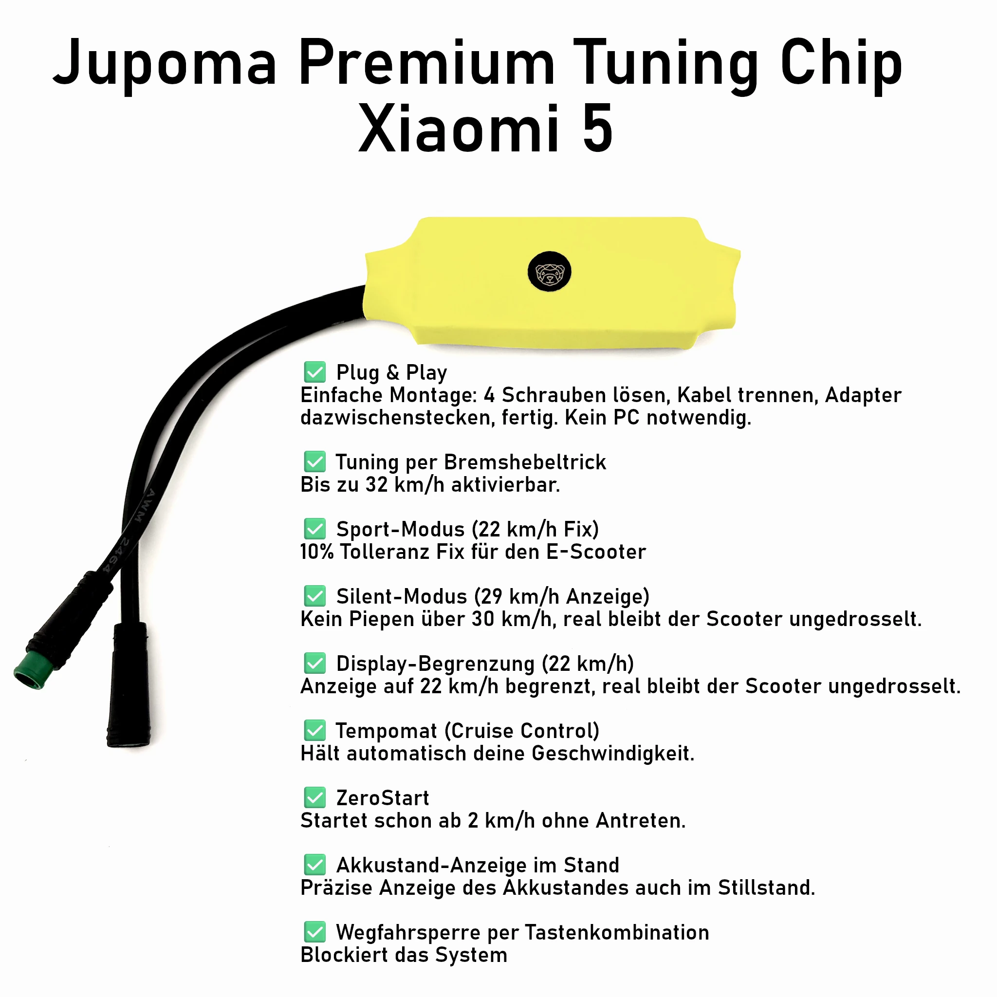 Jupoma Premium Tuning Chip für Xiaomi 5