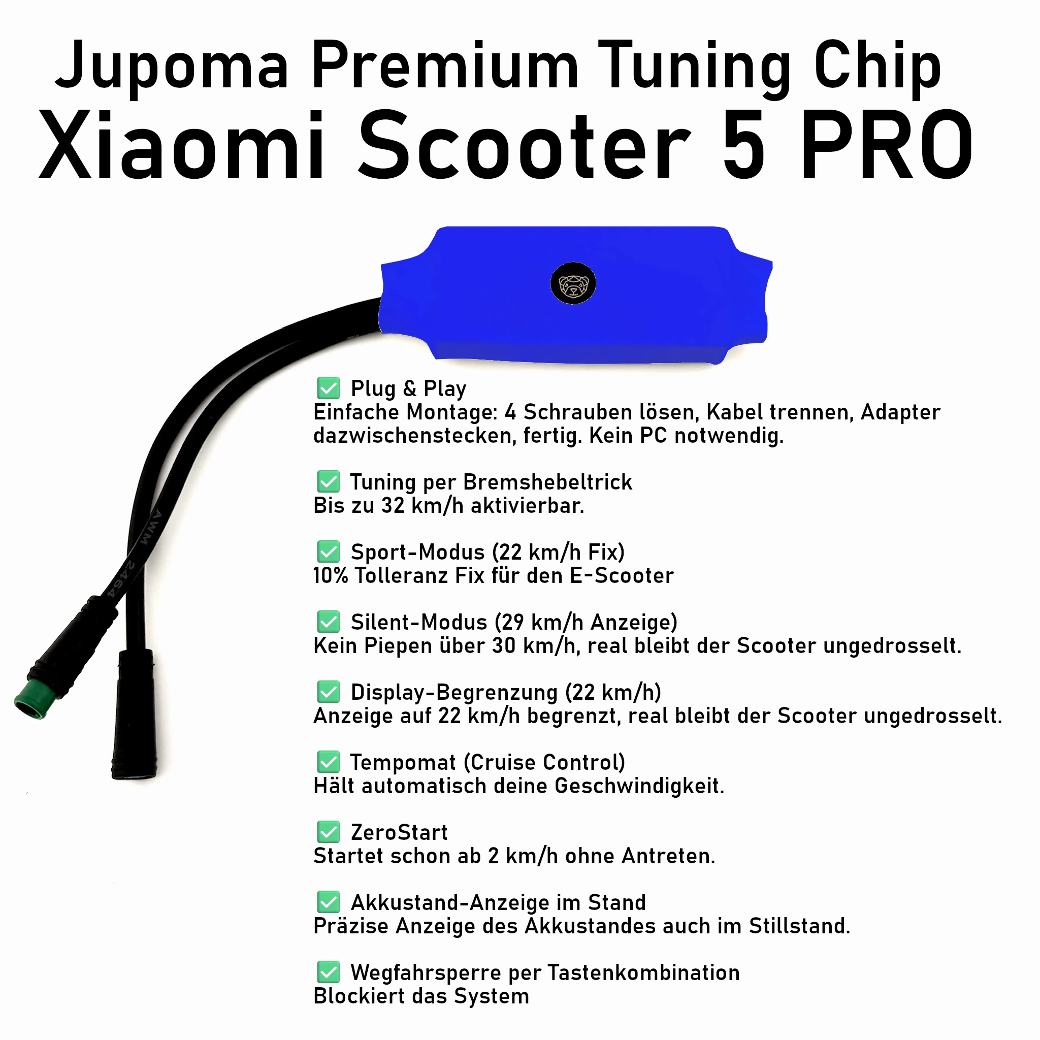 Jupoma Premium Tuning Chip für Xiaomi 5 Pro