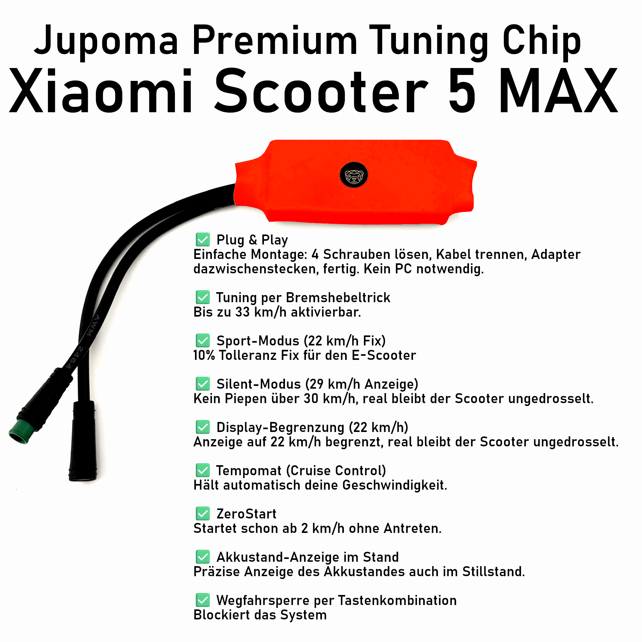 Jupoma Premium Tuning Chip für Xiaomi 5 Max