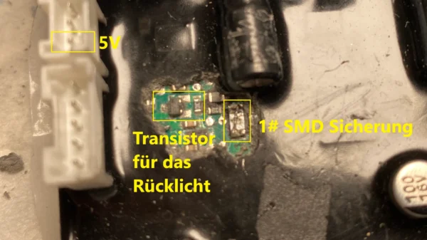 Xiaomi Electric Scooter 4 Pro (Gen1) Rücklicht Reparatur – Bild 6