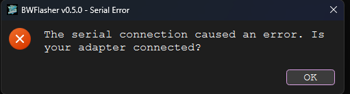 Connection Error