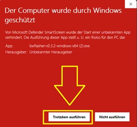Windows Warnung 2